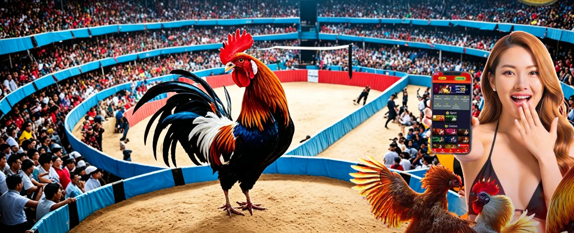 Dynamic basketball action in a grand arena with queenph branding